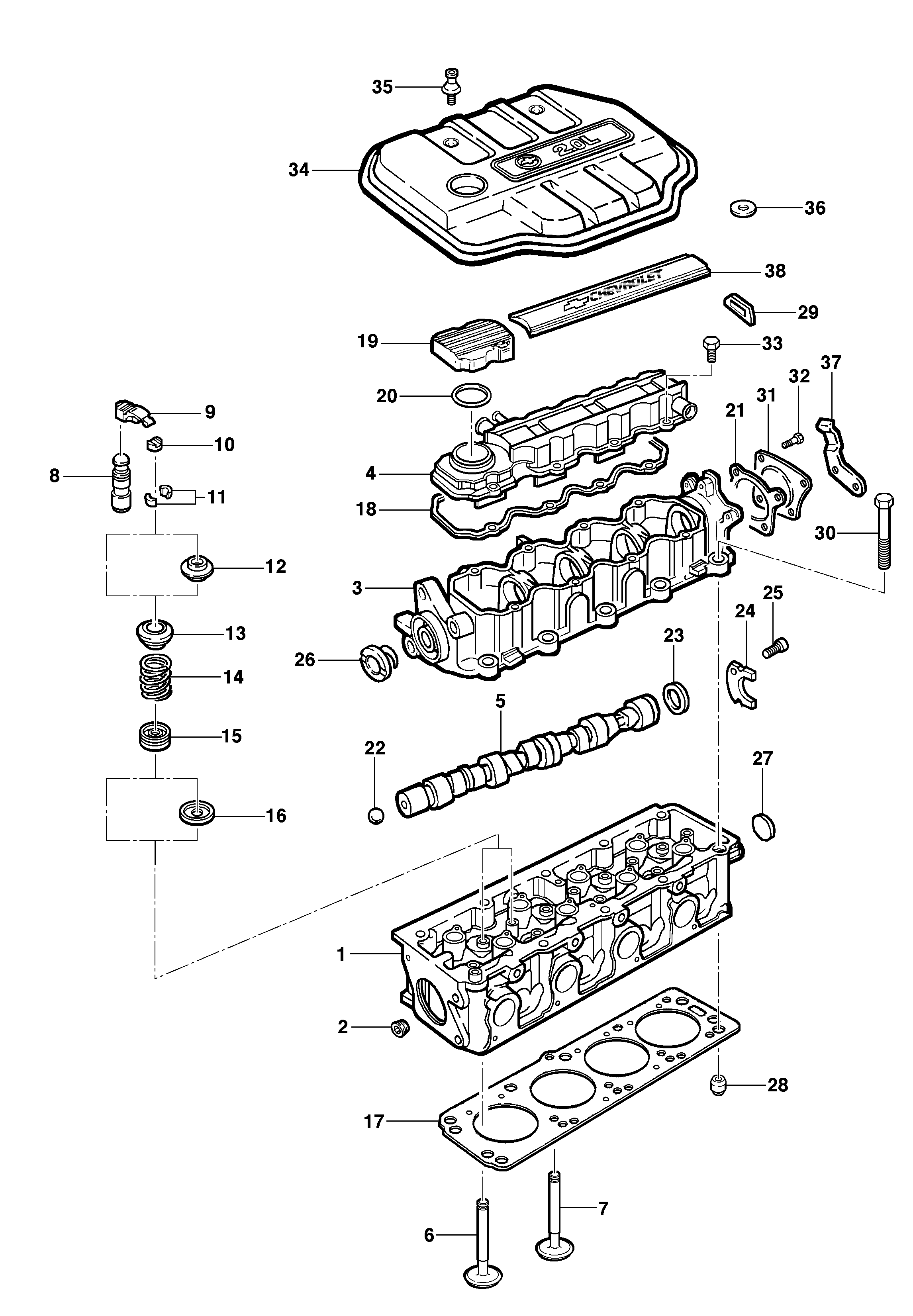Cylinder head - 8V engine