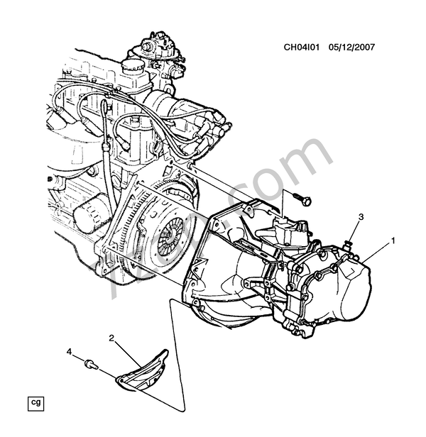 TRANSAXLE ASM 19962003 схема CHEVROLET chevy Chevy (Mexico)
