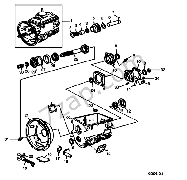 TRANSMISSION ASMMAN. (CPS) 6 SPEED)(MM0,MM7) 199601 diagram CHEVROLET