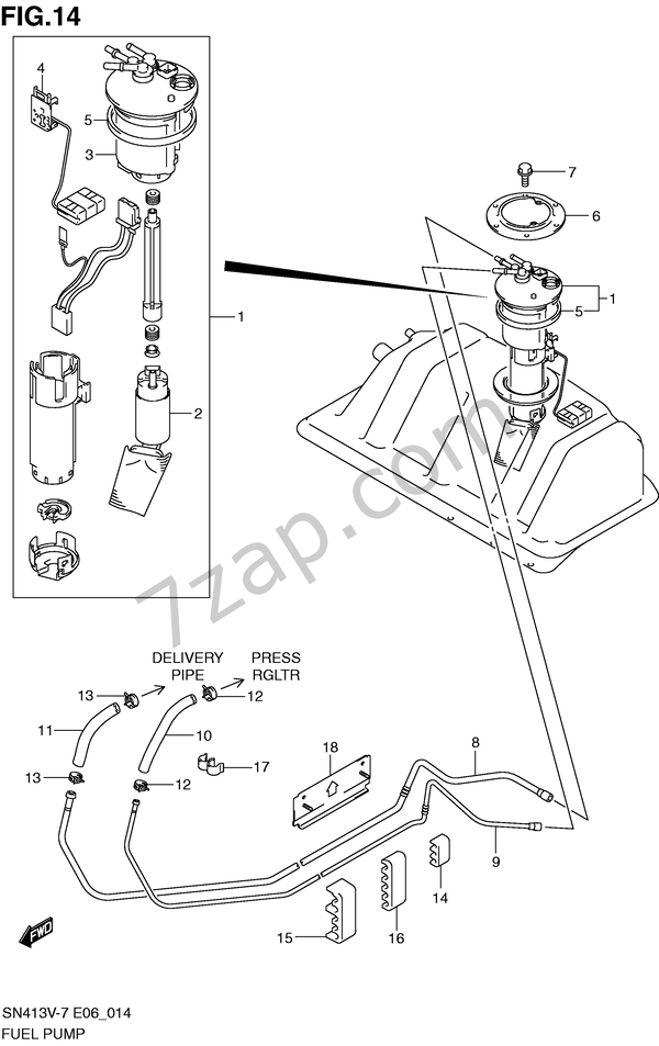 FUEL PUMP CHEVROLET jimny Jimny SN413V7