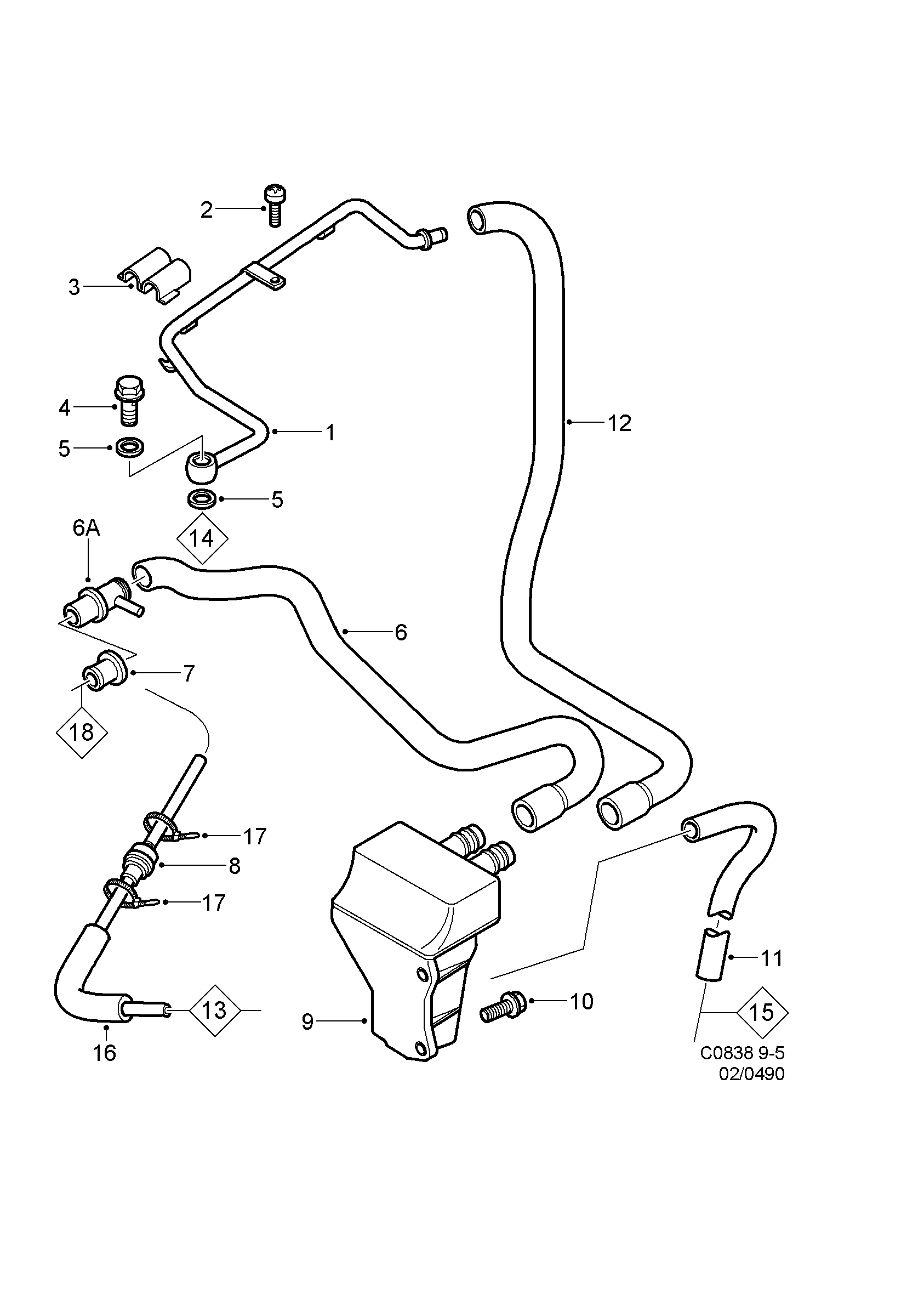 Crank case ventilation, (1998-2003) , B205,B235