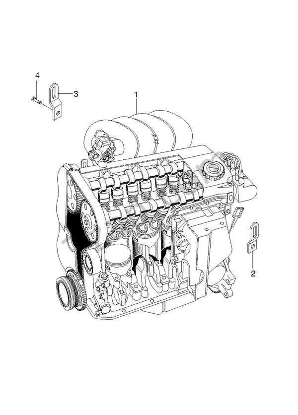 ENGINE UNIT(FAM I DOHC) (1111) (RH) diagram CHEVROLET lanos LANOS