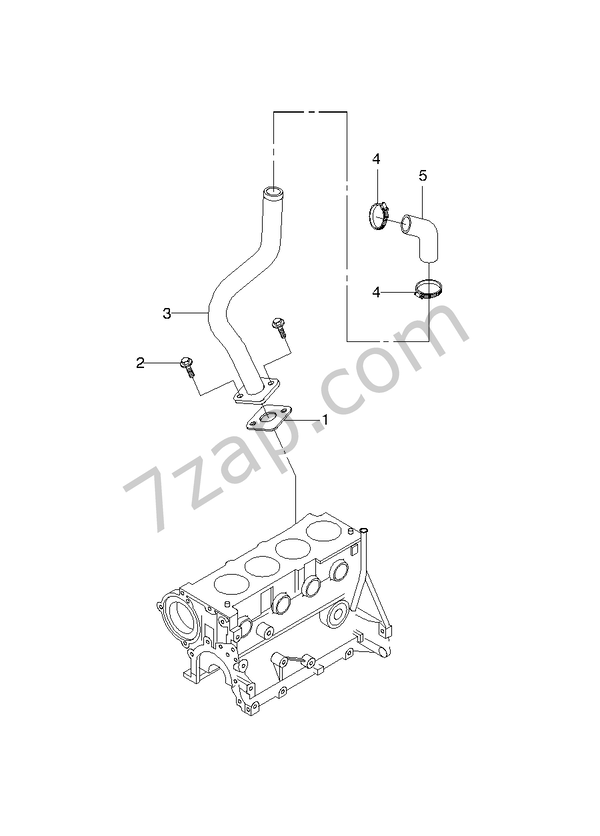ENGINE OIL VENTILATION(FAM I) (1240) (LH) diagram CHEVROLET lanos Lanos
