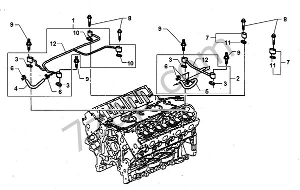 ENGINE COOLANT AIR BLEED PIPE LS1 diagram CHEVROLET caprice Caprice