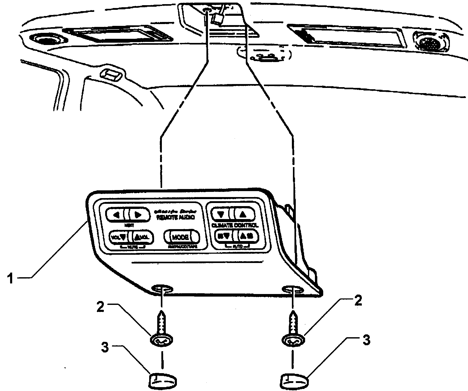 RADIO REMOTE SWITCH - ROOF CONSOLE