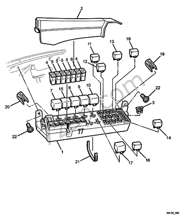 RELAYS & FUSIBLE LINKS ENGINE BAY CHEVROLET caprice Caprice