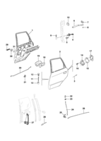 Carroceria Chevrolet Astra 95/96 Porta traseira e componentes