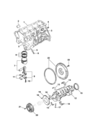 Engine and clutch Chevrolet Astra 95/96 Bloco do motor