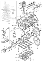 Engine and clutch Chevrolet Zafira Engine cylinder block