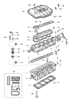 Engine and clutch Chevrolet Zafira Cylinder head - 8V engine