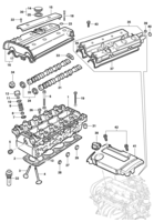 Engine and clutch Chevrolet Zafira Cylinder head - 16V engine