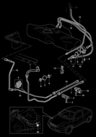 Fuel system, air intake and exhaust Chevrolet Astra 99/ Fuel lines (Gasoline/Alcohol)