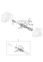 Transmission Chevrolet Zafira Transmission MG1/MG3/MG7 - gears 5th and reverse