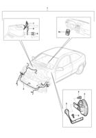 Accessories Chevrolet Zafira Accessories - Antitheft alarm kit