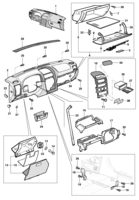 Acabamento interno Chevrolet Zafira Cobertura do painel de instrumentos (Hatch/Sedan)