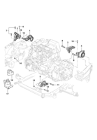 Motor e embreagem Chevrolet Astra 99/ Fixação do motor (Diesel)