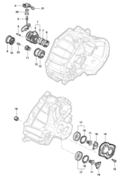 Transmissão Chevrolet Zafira Transmissão MG1/MG3/MG7 - componentes