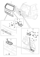 Body Chevrolet Zafira Rear lid - Components (Zafira)