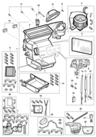 Instruments, audio, air conditioner and wiper Chevrolet Zafira Heater module
