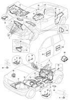 Acabamento interno Chevrolet Zafira Isolantes e anti-ruídos (Hatch/Sedan)