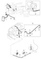 Fuel system, air intake and exhaust Chevrolet Zafira Canister line