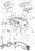 Acabamento interno Chevrolet Astra 99/ Cobertura do painel de instrumentos (Zafira)