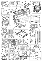 Instrumentos, audio, ar condicionado e limpador Chevrolet Zafira Módulo do ar condicionado