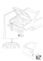 Acabamento externo Chevrolet Zafira Etiquetas