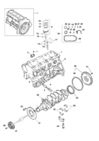 Motor e embreagem Chevrolet Calibra Bloco do motor