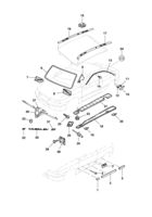 Acabamento externo Chevrolet Calibra Molduras, apliques e emblemas