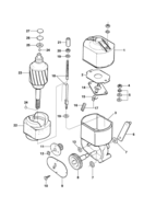 Instruments, audio, air conditioner and wiper Chevrolet Caminhões 64/84 Motor do limpador do pára-brisa 1 velocidade