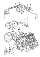 Combustível, admissão e escapamento Chevrolet Caminhões 85/96 Filtro de ar e fixação - motor diesel