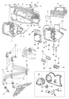Instrumentos, audio, ar condicionado e limpador Chevrolet Caminhões 85/96 Sistema de aquecedor e desembaçador