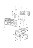 Instruments, audio, air conditioner and wiper Chevrolet Caminhões 85/96 Indicadores do painel de instrumentos