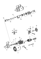 Sistema elétrico do motor Chevrolet Caminhões 85/96 Componentes do motor de partida - Wapsa