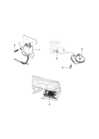 Electrical system Chevrolet Chevette Réles, caixa dos fusíveis e reostato