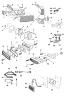 Electrical system Chevrolet Chevette Lanterna e componentes