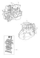 Motor e embreagem Chevrolet Chevette Motor completo e parcial