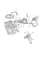 Alimentación, admisión de aire y escape Chevrolet Chevette Sistema de vácuo do motor