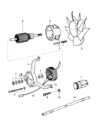 Instruments, audio, air conditioner and wiper Chevrolet Chevette Motor do ventilador