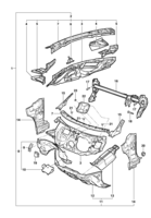 Body Chevrolet Meriva Dash panel - Sedan/Hatch/Pick-up