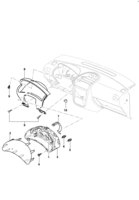 Instruments, audio, air conditioner and wiper Chevrolet Meriva Panel instruments - Sedan/Hatch/Pick-up
