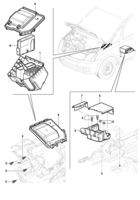 Sistema eléctrico Chevrolet Corsa novo 02/ Caja de los relés y fusibles - Meriva
