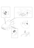 Sistema elétrico Chevrolet Meriva Interruptores - controle dos vidros, teto e espelho