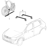 Accessories Chevrolet Corsa novo 02/ Accessories - roof rack