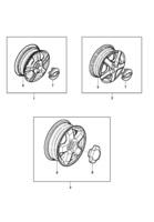 Accessories Chevrolet Corsa novo 02/ Accessories - alloy wheels