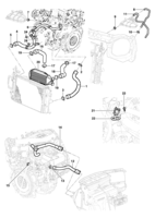 Enfriamiento y lubricación Chevrolet Meriva Refrigeración del motor diesel - Meriva