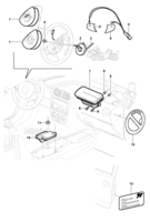 Front suspension and steering system Chevrolet Corsa novo 02/ Air-bag system
