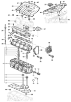 Engine and clutch Chevrolet Meriva Engine cylinder head - 8 valves