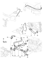 Enfriamiento y lubricación Chevrolet Corsa novo 02/ Refrigeración del motor gasolina - Meriva 16V